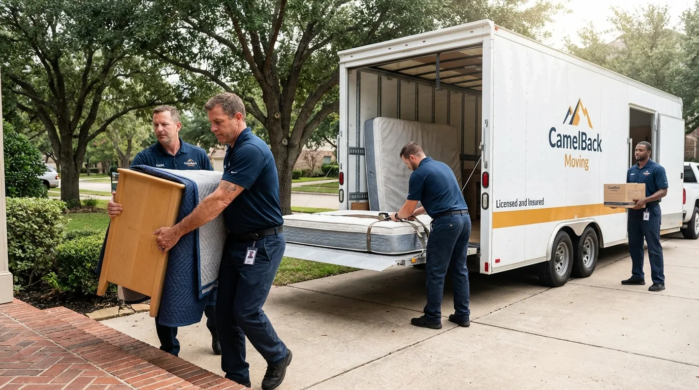 Crew loading residential truck for cross-state move from Murfreesboro, TN